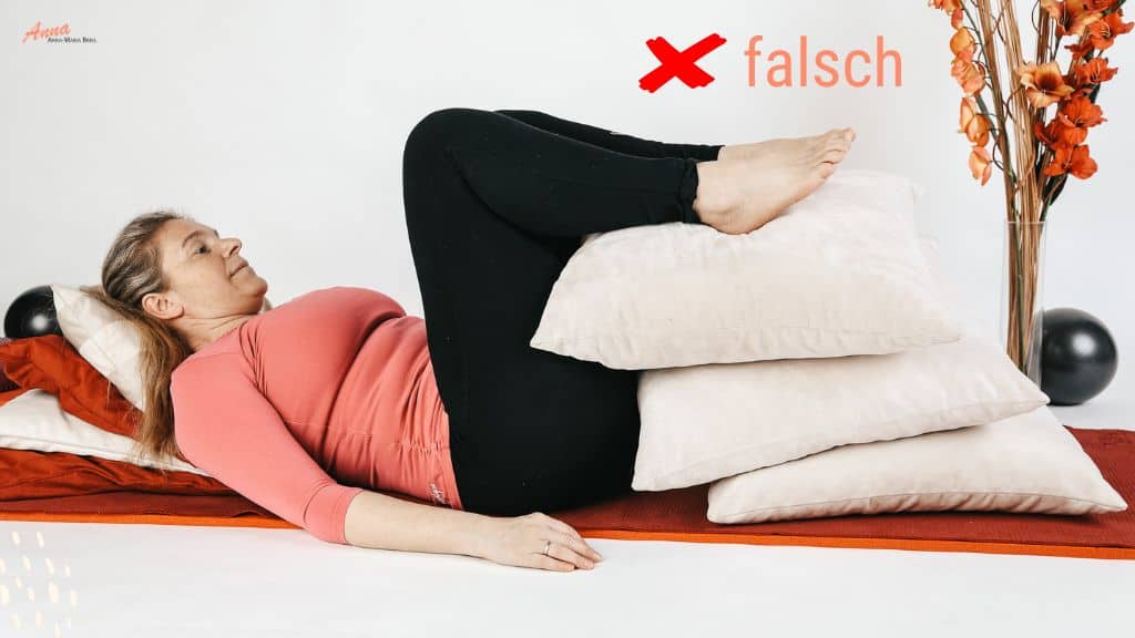 Stufenlagerung Rücken - falsche Position Stufenlagerung Rücken - falsche Position