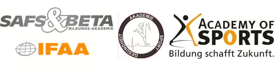 Logos ausgebildet durch Safs&Beta, ASG, IFAA, AoS