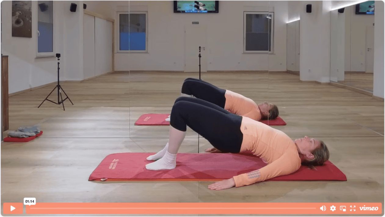 Pilates Shoulder Bridge einfache Version