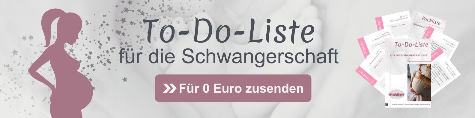 Banner Checkliste ToDoListe Schwangerschaft Windelhexe Banner Checkliste ToDoListe Schwangerschaft Windelhexe