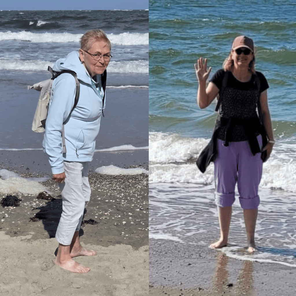 Claudia und Alexandra Rott auf Norderney am Strand